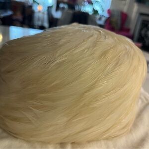 Mollie Entwistle Feather hat Light Blonde vintage